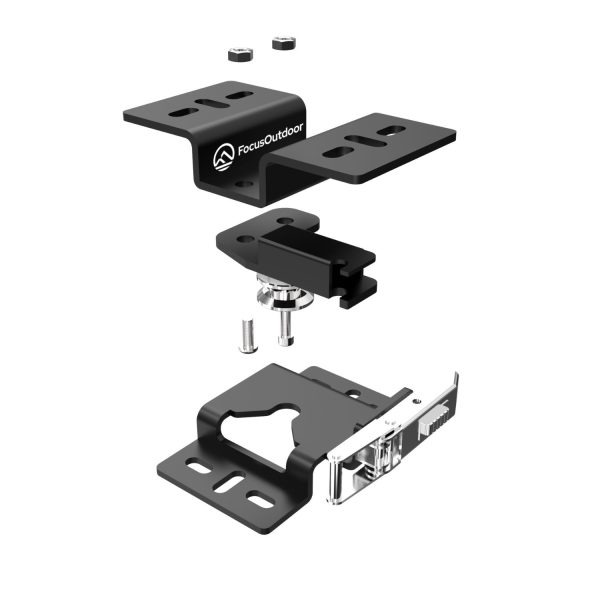 FocusOutdoor® Rugged Quick Release Rooftop Tent Bracket Set - Image 7
