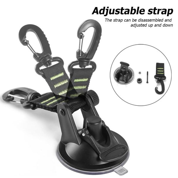 FocusOutdoor® Heavy-Duty Suction Cup Hook with Clamp - Image 3