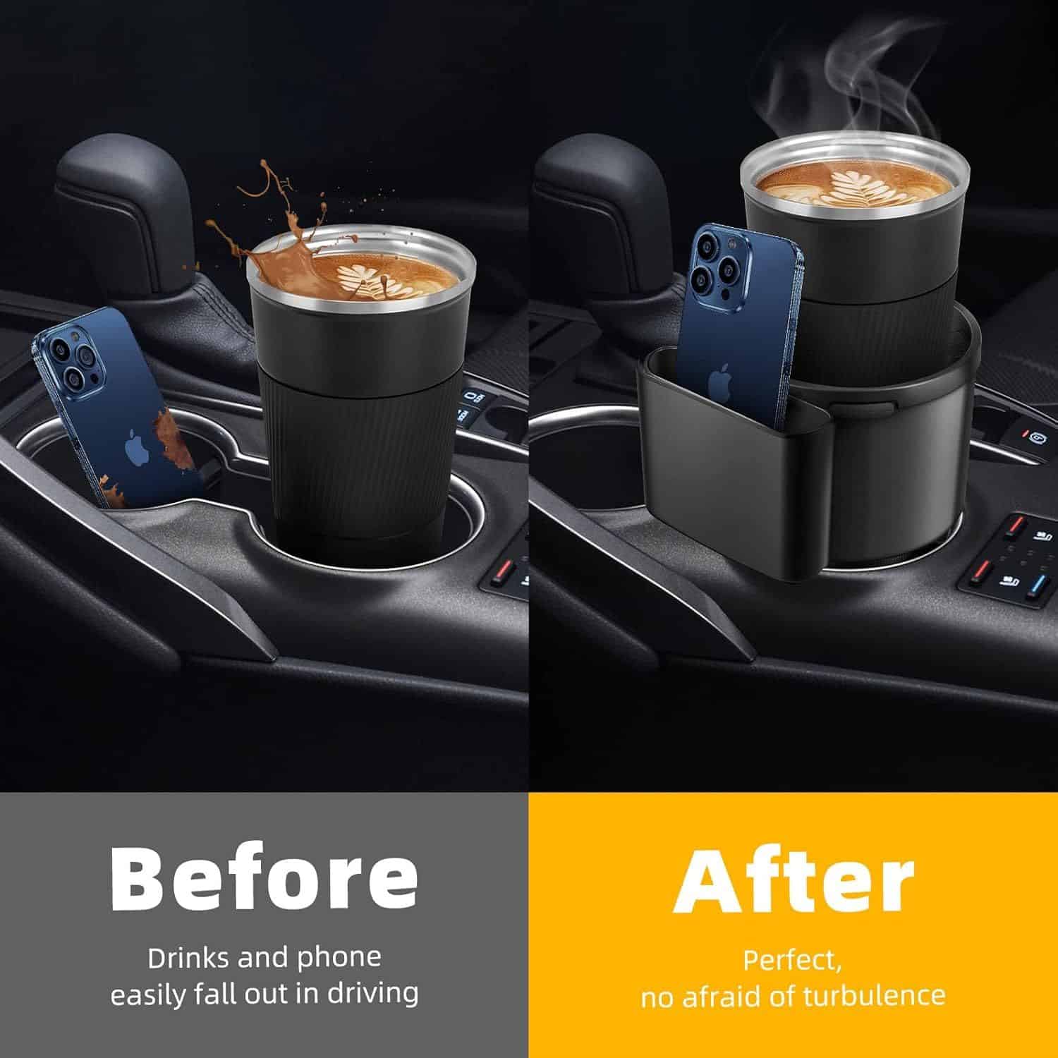 FocusOutdoor® Adjustable Car Cup Holder for Large Bottles - Image 2