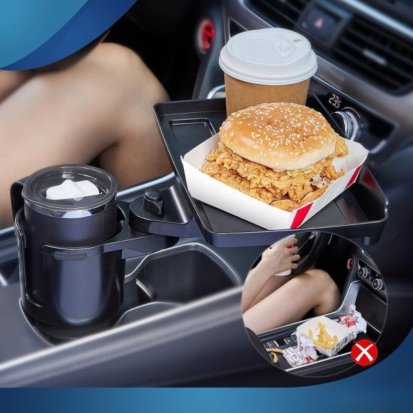 FocusOutdoor® Car Cup Holder & Rotating Tray Table - Image 4