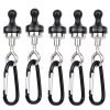 FocusOutdoor® Magnetic Camping Hook Hangers with Carabiner Clip- Set of 5