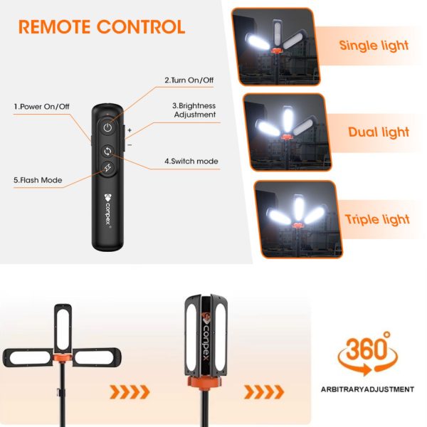 Conpex® Telescopic 9500LM Tripod LED Outdoor Light - Image 6
