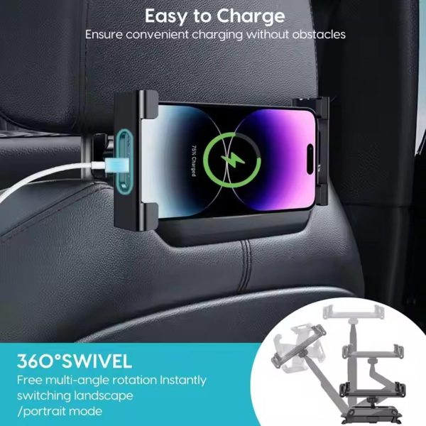 FocusOutdoor® 360° Car Headrest Tablet or Phone Holder Mount - Image 9