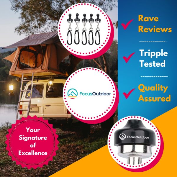 FocusOutdoor® Magnetic Camping Hook Hangers - Image 3