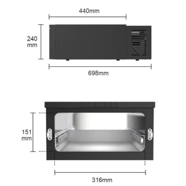 FocusOutdoor® 21L Drawer Style 12V/24V Compressor Fridge - Image 11
