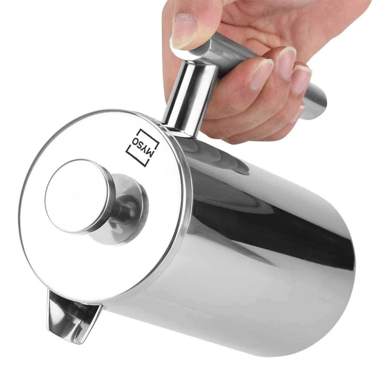 MYSO® 1L Double Wall Premium French Press Coffee Maker - Image 2