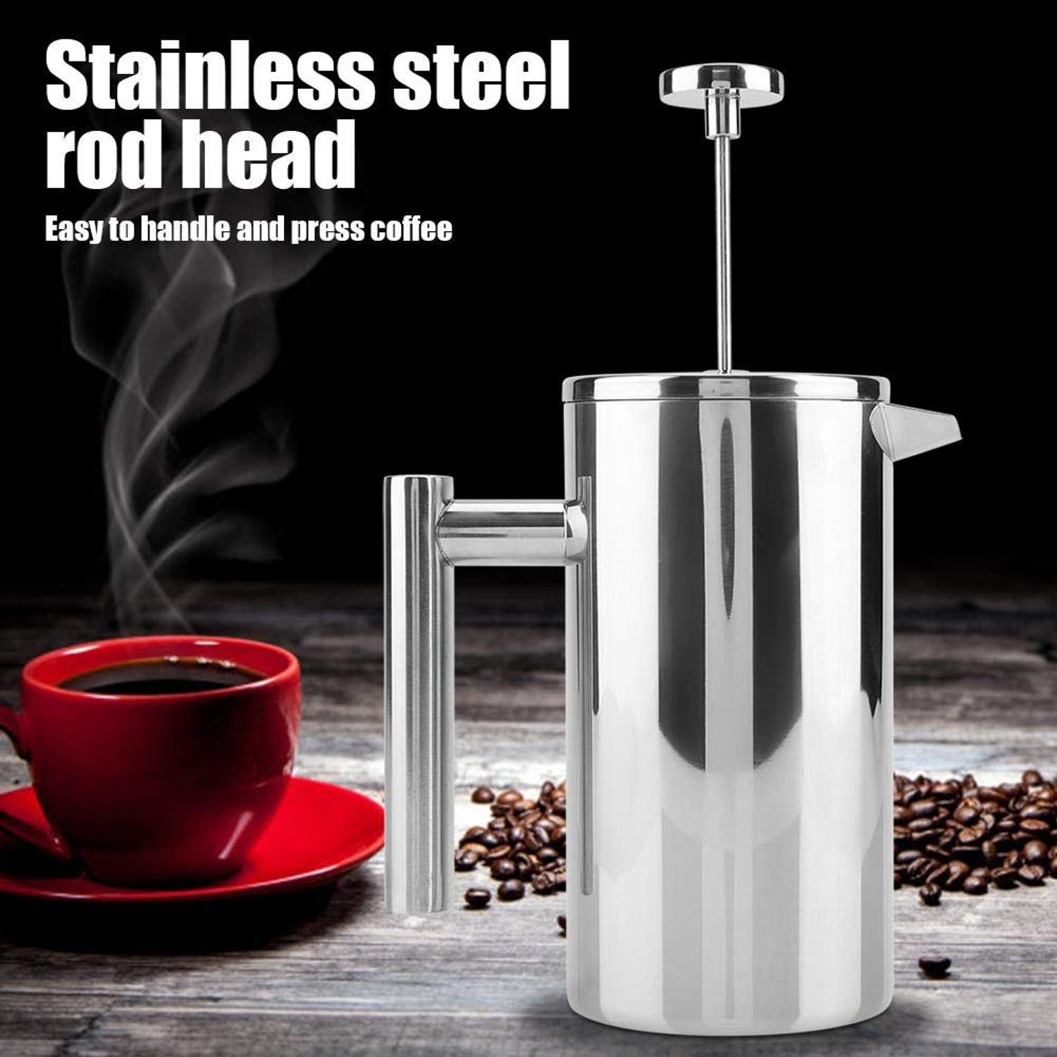 MYSO® 1L Double Wall Premium French Press Coffee Maker - Image 5