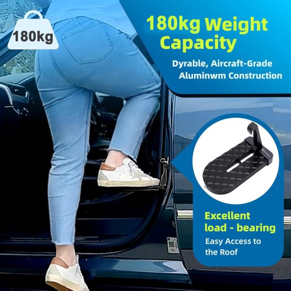 FocusOutdoor® Universal Folding Car Door Step - Image 4