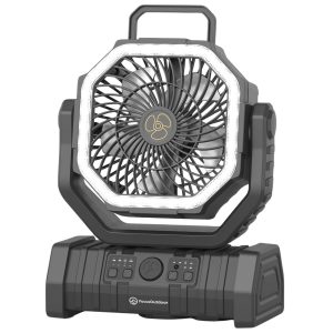 FocusOutdoor® 20000mAh Rechargeable Camping Fan with LED Lantern
