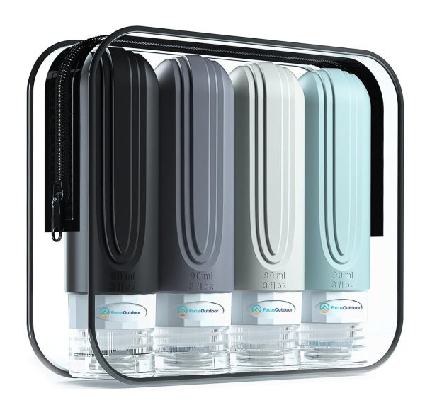 FocusOutdoor® Leakproof Travel Bottles for Toiletries