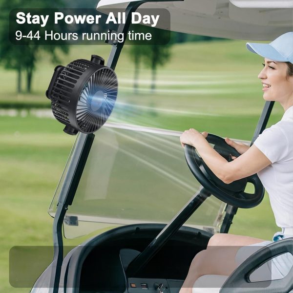 FocusOutdoor® Rechargeable Portable Fan with Remote & LED Light - Image 7