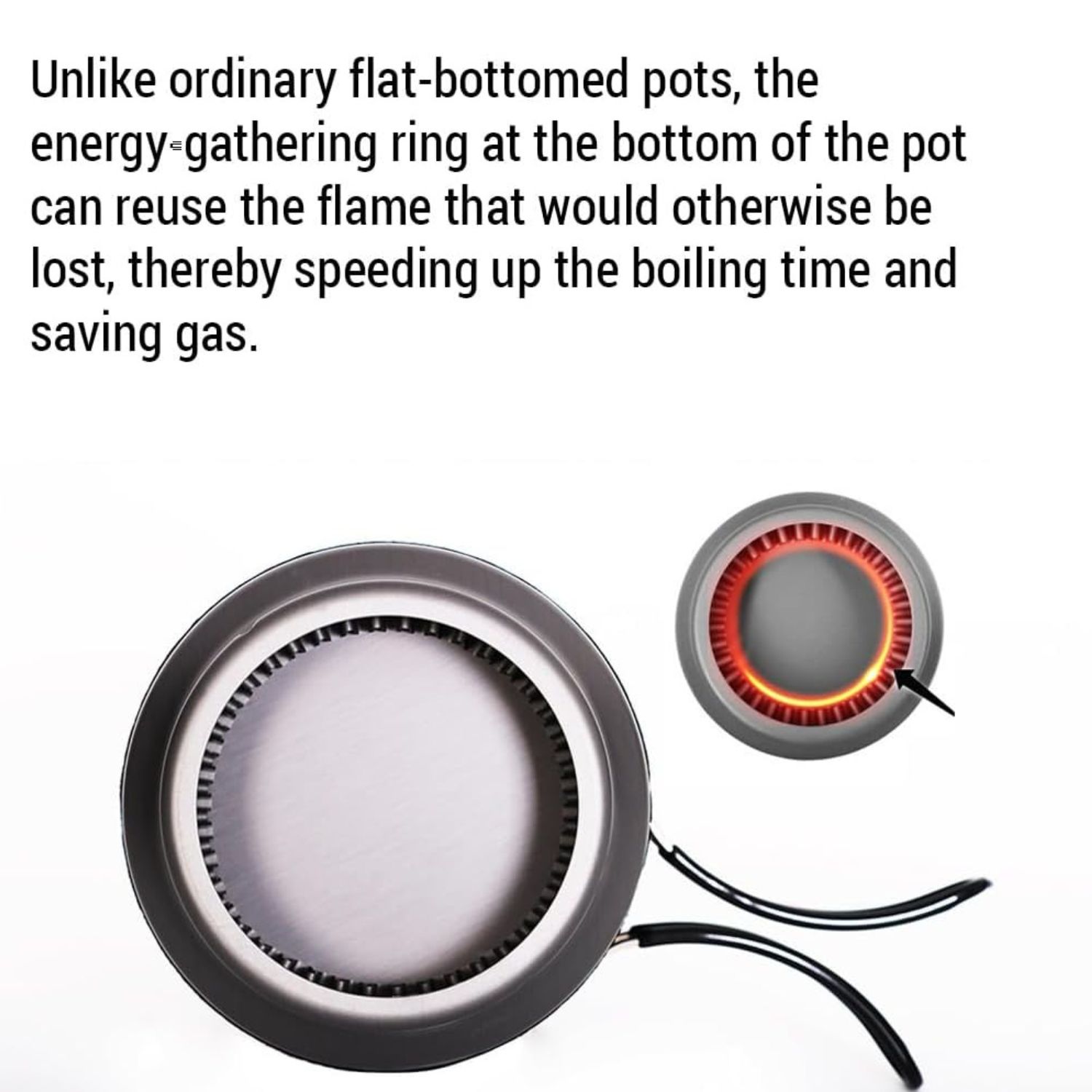 FocusOutdoor® Jet Flame Camping Stove with 1L Pot & Bowl Set - Image 4