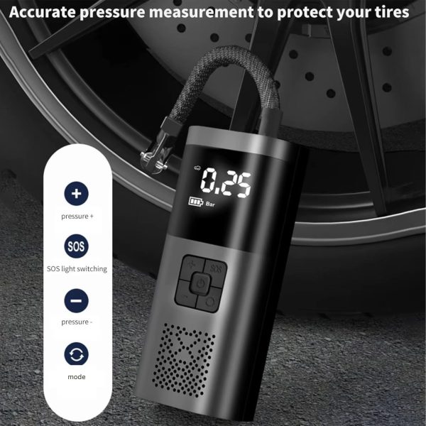 FocusOutdoor® Rechargeable Tyre Inflator with Digital Display - Image 8