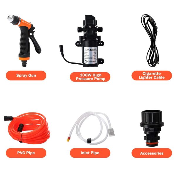 FocusOutdoor® 12V Electric High Pressure Portable Jet Washer - Image 3