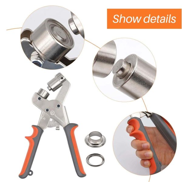 FocusOutdoor® Heavy Duty 10mm Grommet Tool Kit Punch - Image 2