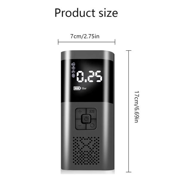FocusOutdoor® Rechargeable Tyre Inflator with Digital Display - Image 9