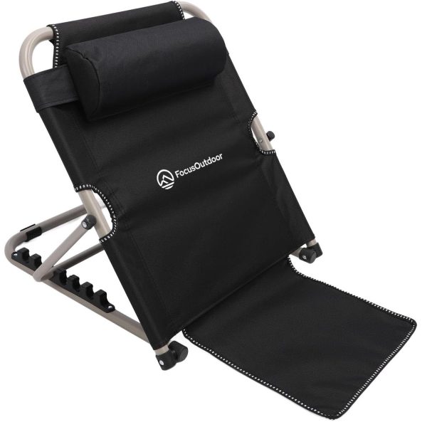 FocusOutdoor® Adjustable Foldable Beach Chair with Backrest