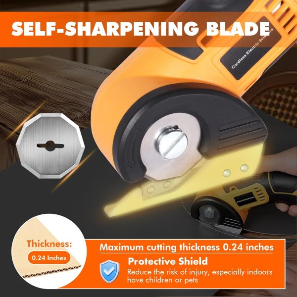 FocusOutdoor® Cordless Electric Rotary Blade Craft Cutter - Image 2