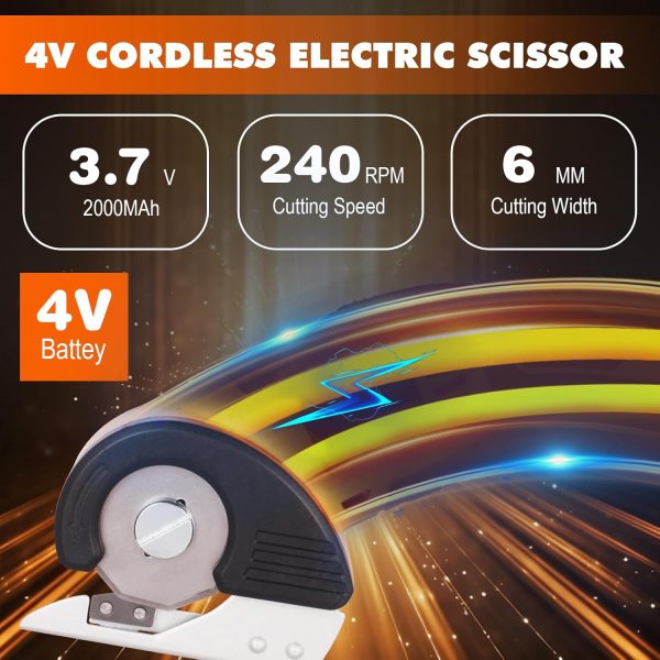 FocusOutdoor® Cordless Electric Rotary Blade Craft Cutter - Image 8