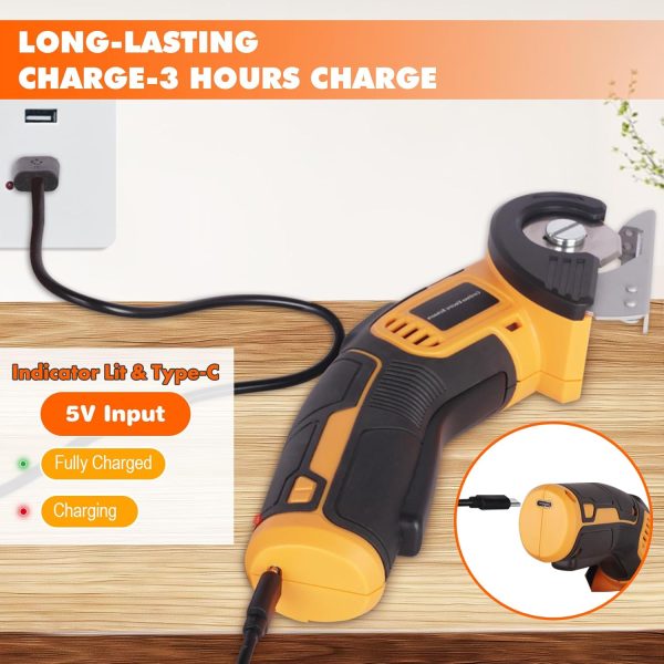 FocusOutdoor® Cordless Electric Rotary Blade Craft Cutter - Image 3