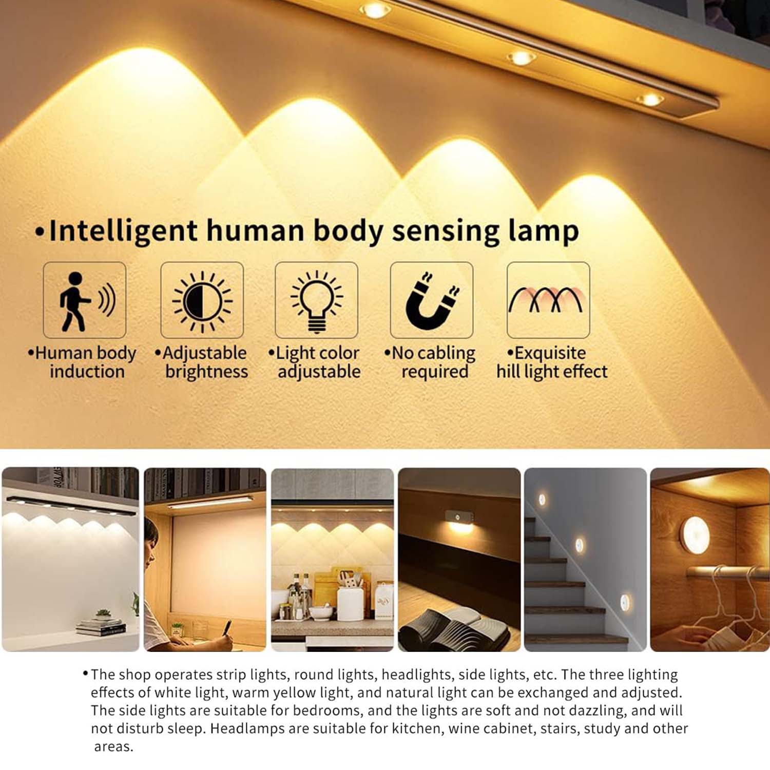 FocusLights®Smart LED Motion Sensor Under Counter Light 30cm - Image 4