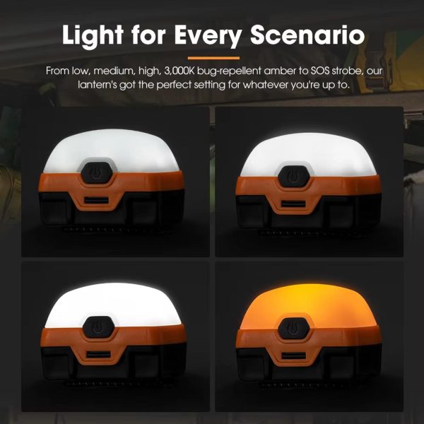 FocusOutdoor® Portable Rechargeable Tent Light with Dual Modes - Image 7