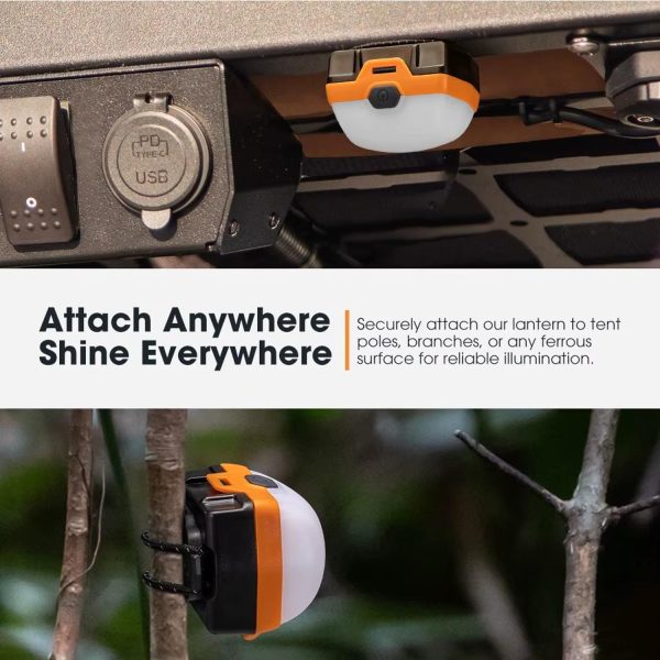 FocusOutdoor® Portable Rechargeable Tent Light with Dual Modes - Image 8