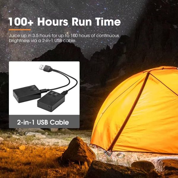 FocusOutdoor® Portable Rechargeable Tent Light with Dual Modes - Image 9
