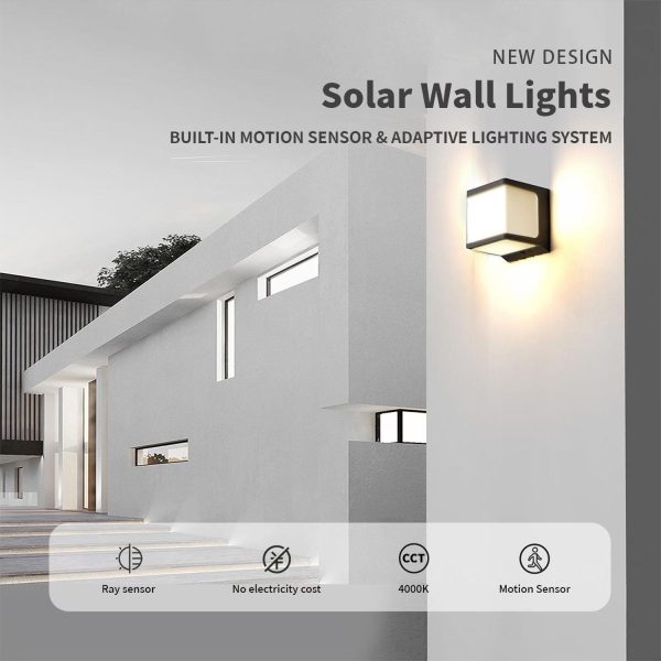 FocusLights® Mini Outdoor Solar LED Wall Light with Sensor - Image 7