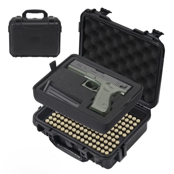 FocusOutdoor® Lockable Hard Shell Pistol & Ammo Storage Case - Image 4