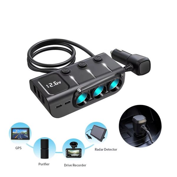 FocusOutdoor® 8-in-1 120W Car Charger Splitter Adapter - Image 11