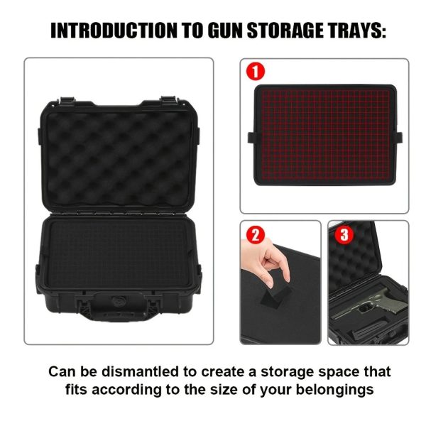FocusOutdoor® Lockable Hard Shell Pistol & Ammo Storage Case - Image 6