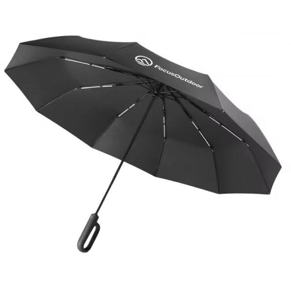 FocusOutdoor® Windproof Automatic Oversized Golf Folding UV Umbrella 138cm