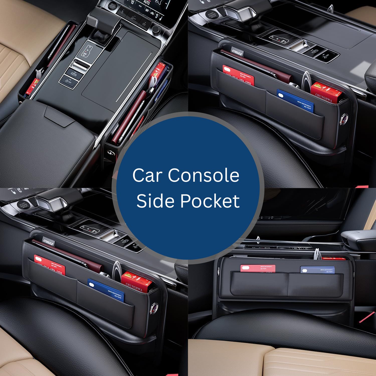 FocusOutdoor® Car Seat Side Organiser for Essentials Storage - Image 7