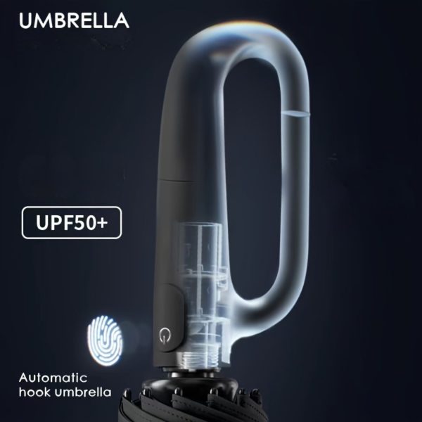FocusOutdoor® Windproof Automatic Oversized Golf Folding UV Umbrella 138cm - Image 9