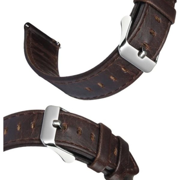 FocusFit® Garmin Venu & Vivoactive 3 20mm QuickRelease Leather Strap - Image 5