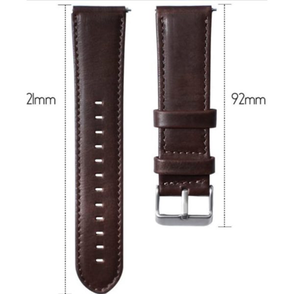 FocusFit® Garmin Venu & Vivoactive 3 20mm QuickRelease Leather Strap - Image 4