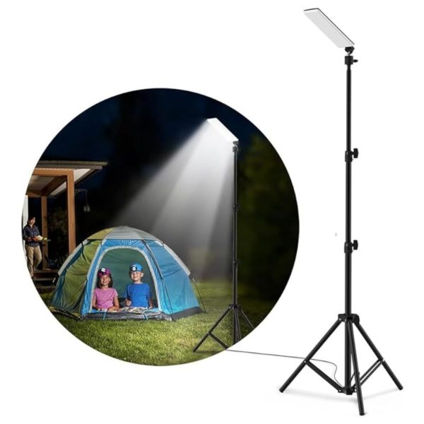 FocusOutdoor® Portable 1.8m Telescopic Tripod Light for Camping - Image 2