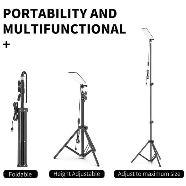 FocusOutdoor® Portable 1.8m Telescopic Tripod Light for Camping - Image 3