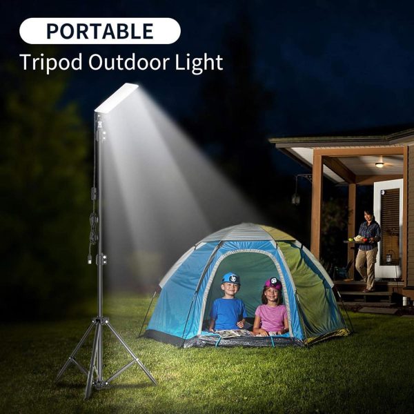 FocusOutdoor® Portable 1.8m Telescopic Tripod Light for Camping - Image 6