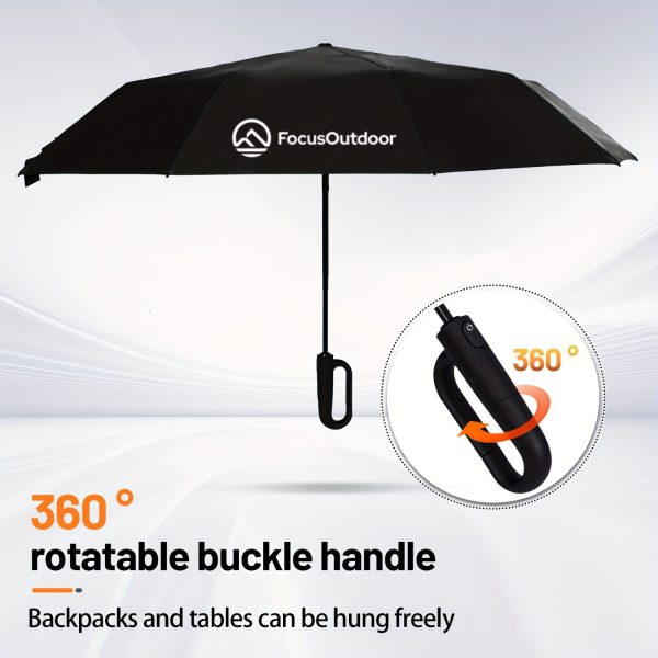 FocusOutdoor® Windproof Automatic Oversized Golf Folding UV Umbrella 138cm - Image 11