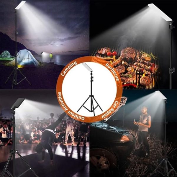 FocusOutdoor® Portable 1.8m Telescopic Tripod Light for Camping - Image 7