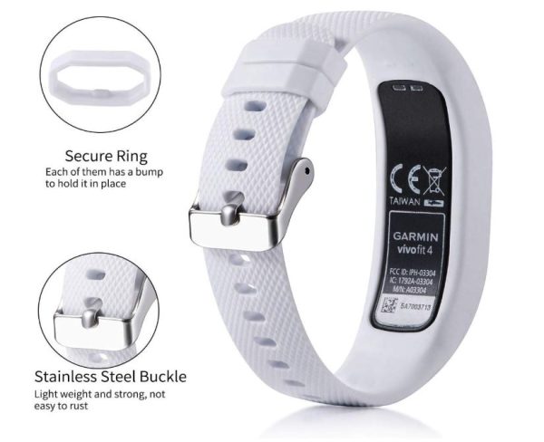 FocusFit® Smooth Silicone Strap for Garmin Vivofit 4 - Image 3