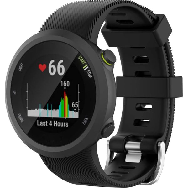 FocusFit Textured Silicone Strap 20 mm for Garmin Forerunner 45/45S - Image 3
