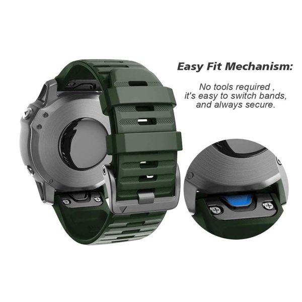 FocusFit® 26 mm Textured Strap for Garmin Fenix 3/5X Series - Image 10