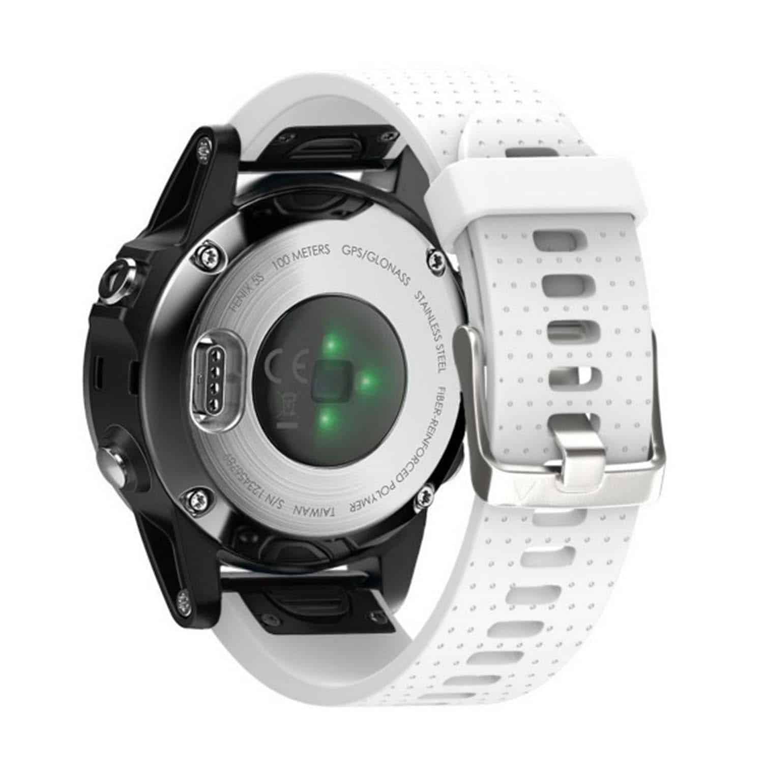 FocusFit® 20mm Silicone Strap for Garmin® Fenix 6S/5S - Image 8