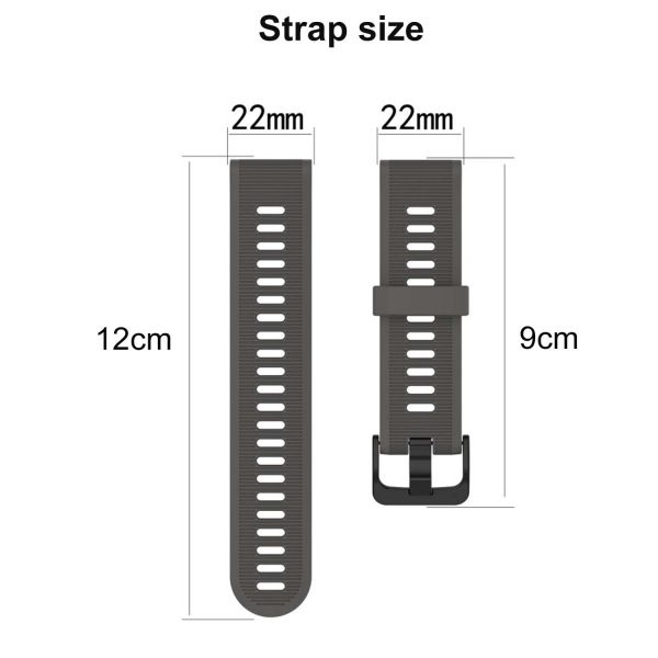 FocusFit® 22mm Silicone Strap for Garmin Forerunner & Fenix - Image 4