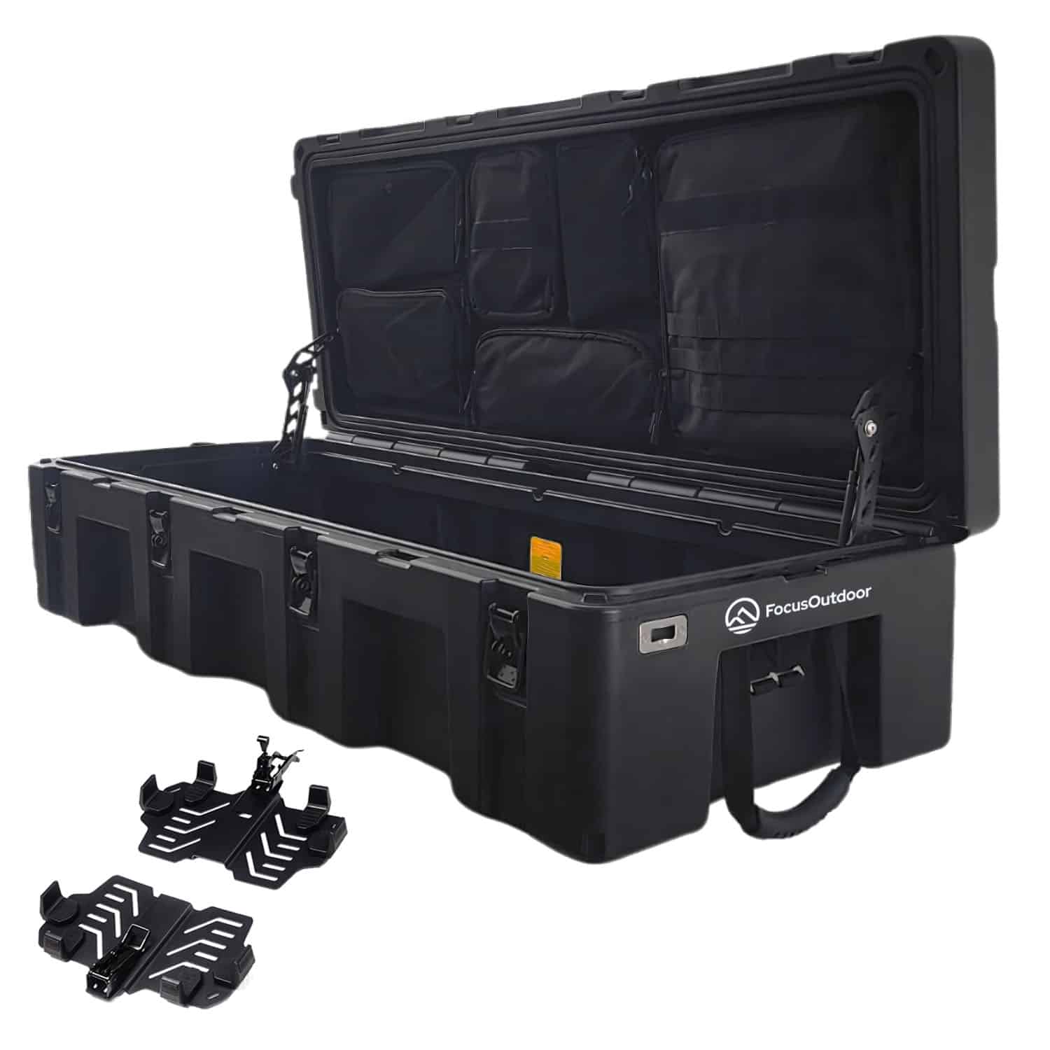 FocusOutdoor® 122L Heavy-Duty Waterproof Overlanding Roof Storage Cargo Box
