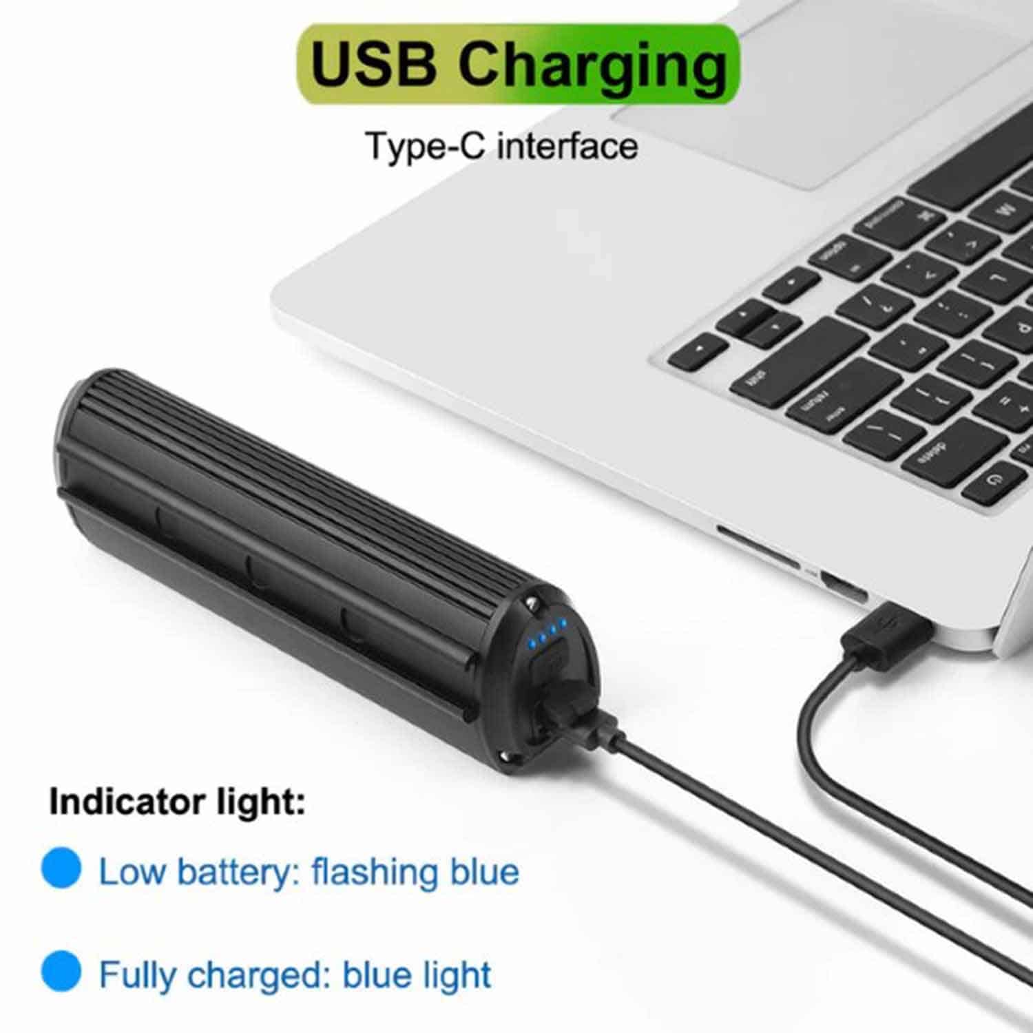 USB Rechargeable 8000mAh 3000 Lumen Bicycle LED Handlebar Light - Image 3