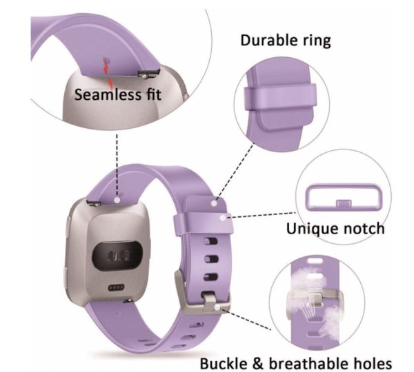FocusFit® Classic Silicone Sport Band for Fitbit Versa 2 & Lite - Image 13